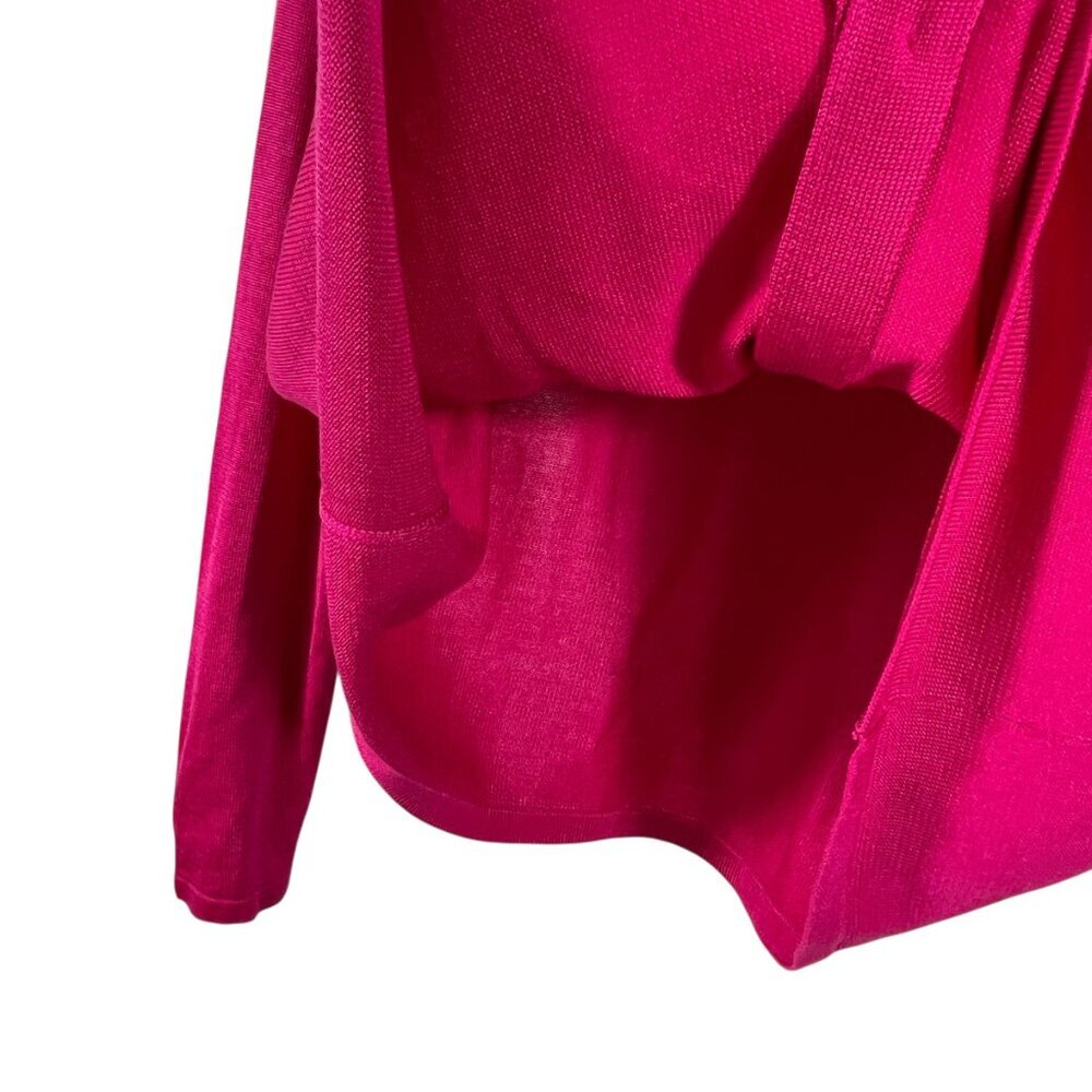 Talbots 100% Silk Pink Button Front Cardigan Lightweight Size 8 - Picture 8 of 12